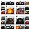 Halloween Theme Duvet Cover Luxury Bedding Cover Suit Snow Quilt Cover Boys Girls Single Size Bedding Cover