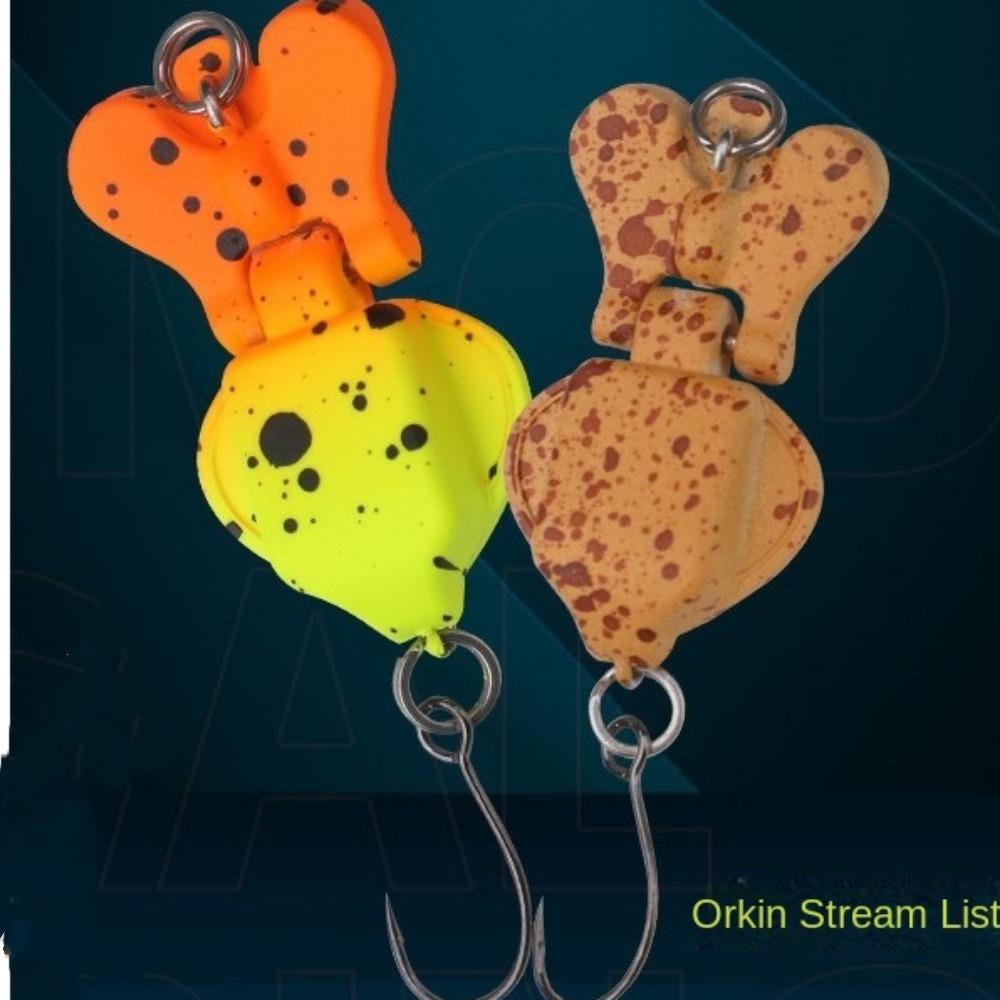 1 шт. Двухсекционная 3D рыболовная приманка 2 г 2,9 см Искусственная приманка Универсальная жесткая приманка для кальмара На открытом воздухе