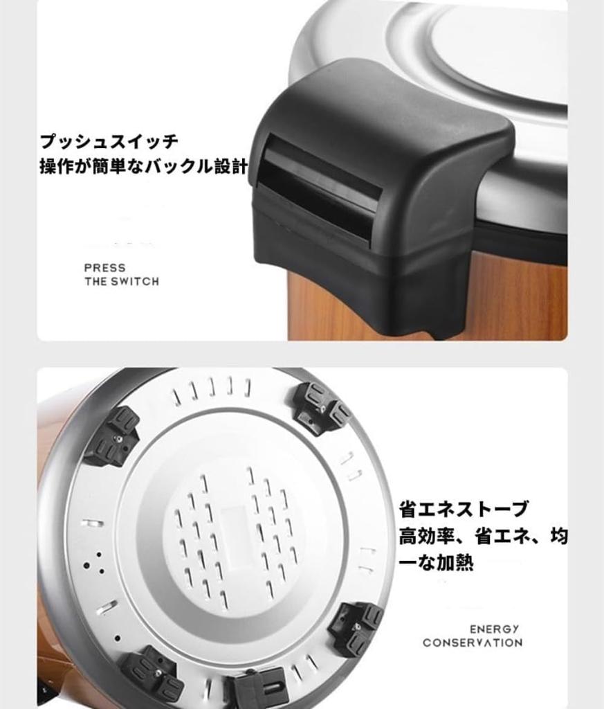 Deerou Commercial Rice Cooker Commercial Stainless Steel Rice Cooker Commercial Electric Pot Home Rice Cooker Large Capacity 23L Rice Cooker