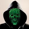 Жуткий Страшный Череп Головной убор Светящаяся Вечеринка Косплей Маска Новинка Хэллоуин Маска Скелета Косплей