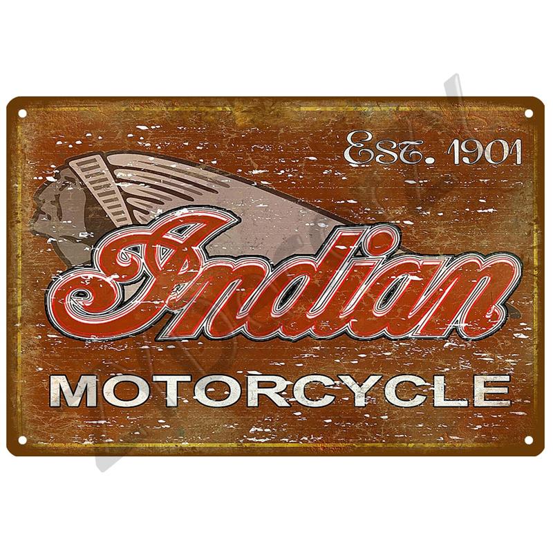 Индия Moto For The Garage Plaque Metal Sign Vintage Wall Poster Vintage Retro Room Home Industrial Hanging Decor Art Tin Sign