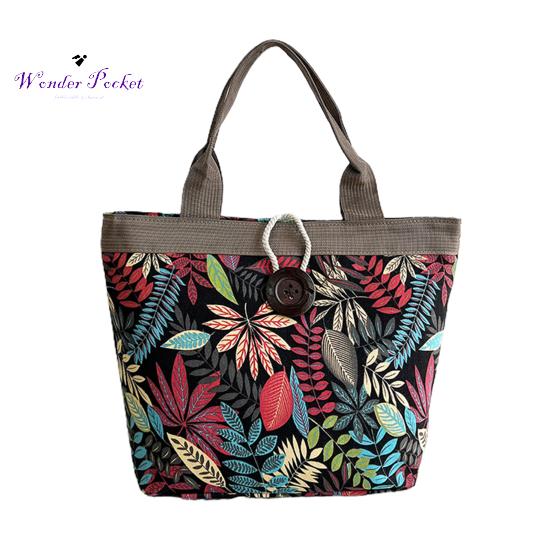 Холщовая сумка в этническом стиле для женщин, стильная сумка на плечо с узором, ретро повседневная сумка-тоут, сращивание