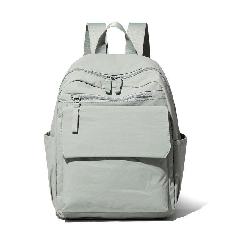 Мужской многофункциональный рюкзак, женская однотонная сумка через плечо, нейлоновый школьный ранец