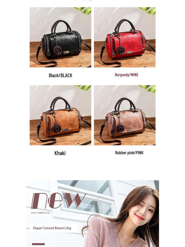 2019 Женская Летняя Мода Мягкая Кожа Бостон Подушка Сумка-Тоут и Сумка Кроссбоди