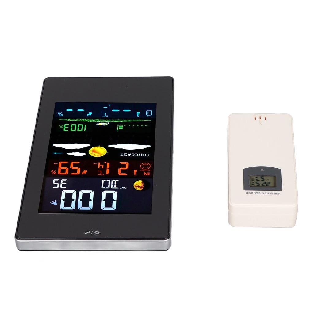 Weather Station Humidity Temperature Monitoring USB Powered Weather Forecast Clock Function Home