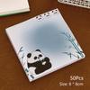 50 листов Kawaii Bamboo Panda N Times Sticky Notes Милые мультяшные Sticky Notes Портативный блокнот для заметок Школьные канцелярские принадлежности Подарки