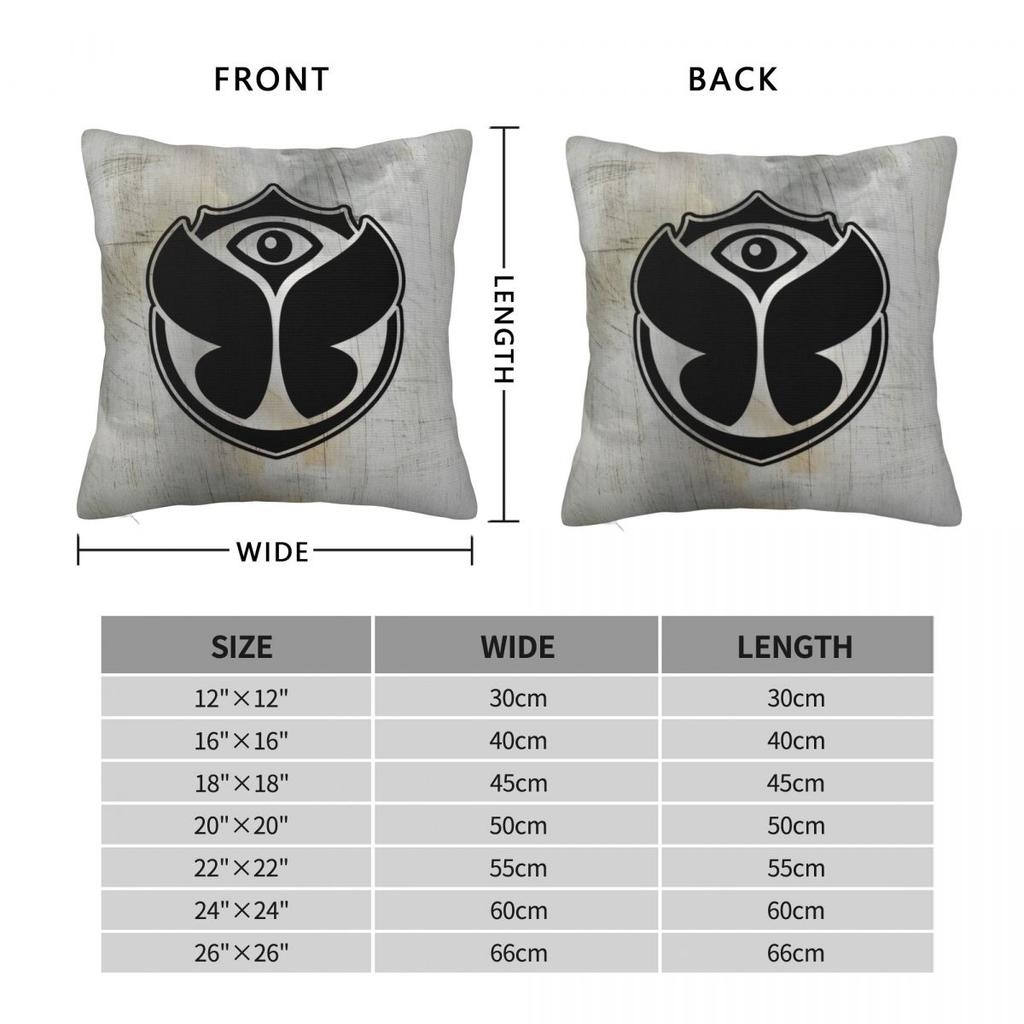 Tomorrowlandd Music Festival Pillow Case Butterfly Cushion Cover Awesome Zippered Decor Pillowcase For Sofa 45X45Cm