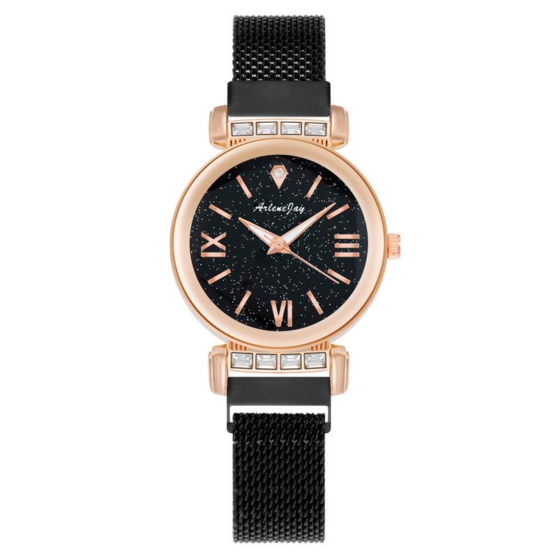 Fashion diamond-encrusted quartz watch women's watch women's watch lazy magnet Milan belt batch