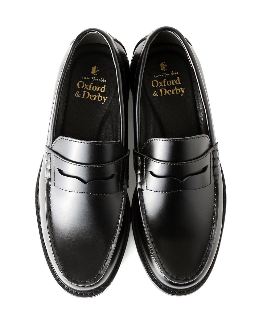 [London Shoe Make Co., Ltd.] Мужские лоферы-мокасины из натуральной кожи, Глянцевая отделка, Высококачественная кожа, Удобная амортизация, Легкие, Для бизнеса/Ca