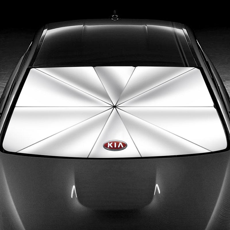 1Pcs 2025 Fashion New Car Windshield Sunshade Umbrella Protector Parasol Foldable For KIA Cerato Sportage R K2 K3 K5 Sorento Sportage R Rio Soul