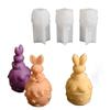 Силиконовая форма для пасхального кролика, жаропрочный инструмент для изготовления свечей, портативная форма для шоколада, подарки