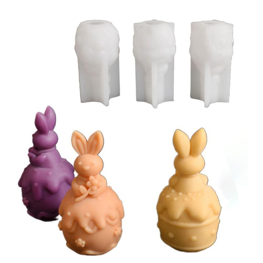 Силиконовая форма для пасхального кролика, жаропрочный инструмент для изготовления свечей, портативная форма для шоколада, подарки