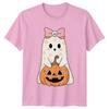 Unisexs TShirt Cute Halloween Ghost Pumpkin Halloween Gift For Her