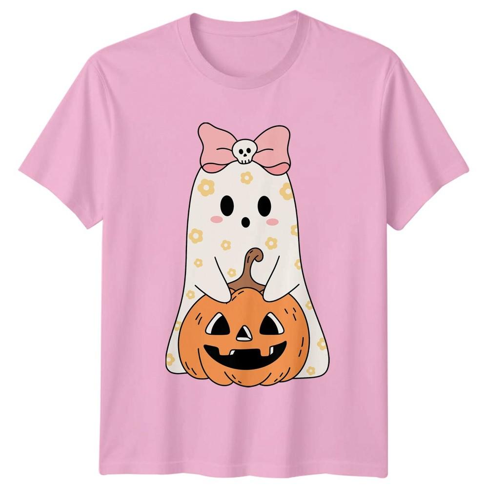 Unisexs TShirt Cute Halloween Ghost Pumpkin Halloween Gift For Her