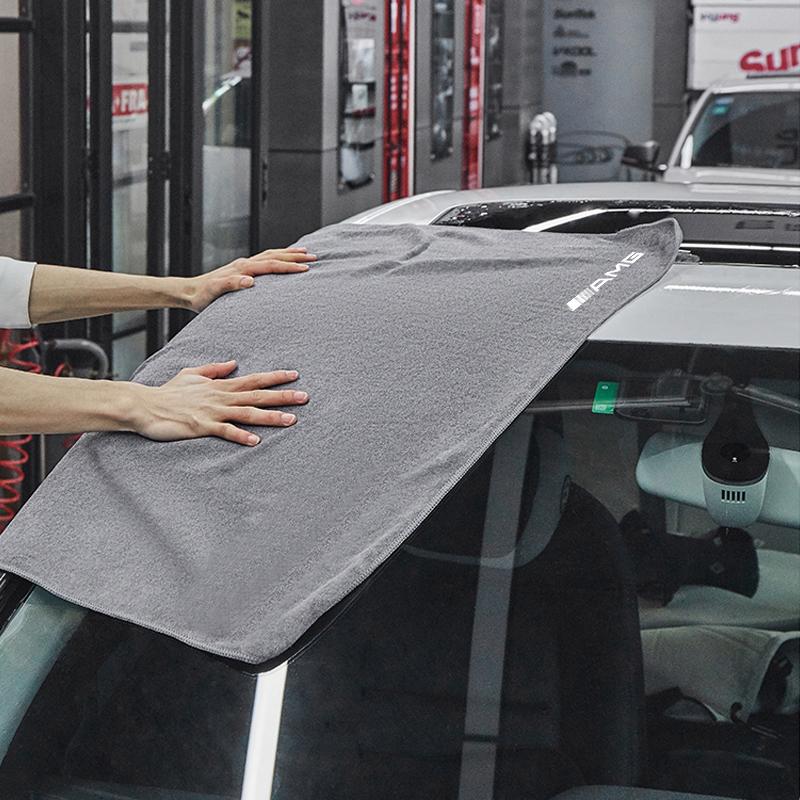 XUY2 Microfiber Cleaning Towel Car Cleaning Cloths Professional Detailing Car Accessorie For Mercedes Benz AMG A B E S GLC Class W205