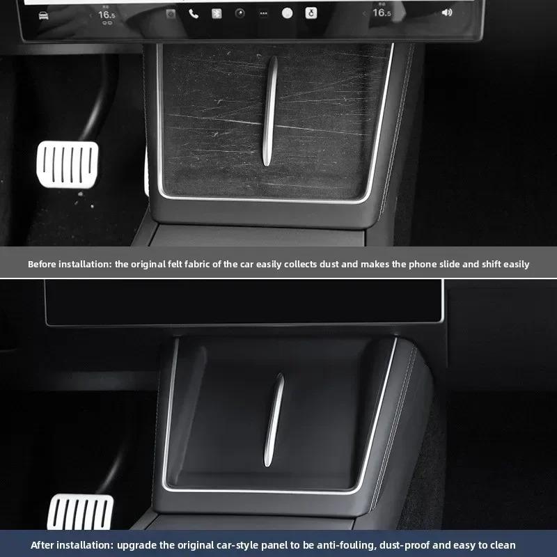Center Console Wireless Charging Silicone Pad for Tesla Model YL 6-seater Version 2025 2026 Anti Slip YL Car Auto Accessories