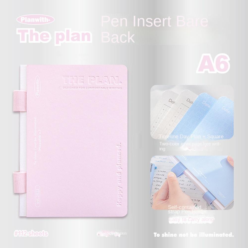 Тетрадь из искусственной кожи с подкладкой, цветные страницы, формат А6, блокнот для записей студентов