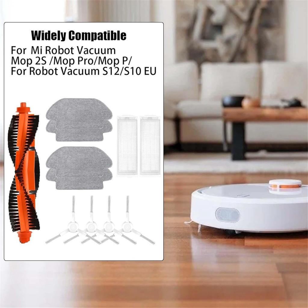 Для Xiaomi Mi Robot Vacuum Mop 2S / Mop Pro / Mop P / Robot Vacuum S12 / S10 EU / STYJ02YM основная боковая щетка Hepa фильтр ткань для швабры