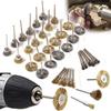 Accessories Electric Rotary Tools Wire Wheel Polishing Grinding Brass Brush Kit Buffing Sanding