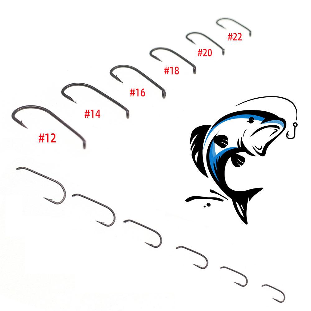 30 шт. 1X тонкая проволока с широким ушком в классическом бронзовом исполнении для сухой мушки, крючок для вязания нимфы, крючок для ловли форели № 14-№ 22