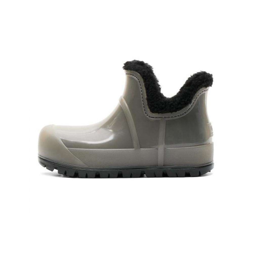 UGG Женские Прозрачные Короткие Резиновые Сапоги Черные Дождевое Облако Прозрачные 1132070blk