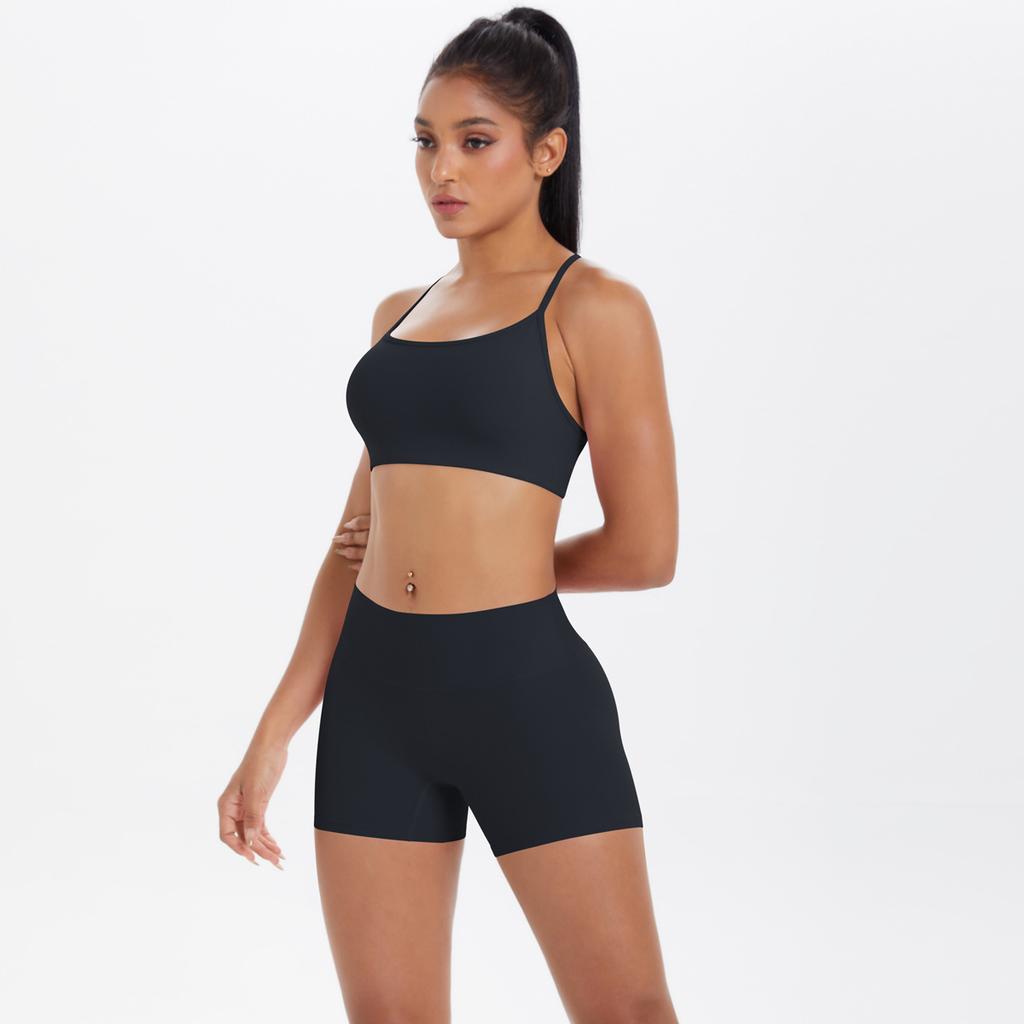 Новый спортивный костюм для отдыха на природе, вдохновленный облаками, для йоги, быстросохнущие облегающие шорты с перекрестной спинкой и эффектом лифтинга бедер, фитнес-комплект из двух предметов для женщин