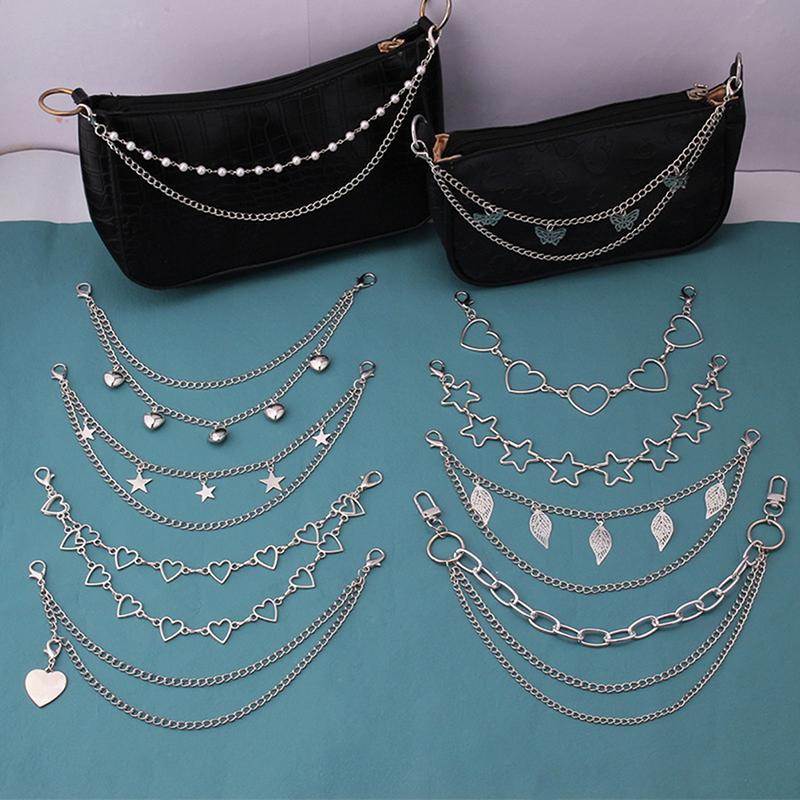 Diy Личность Бабочка Сердце Звезда Подвеска Сумка На Ремне Металлической Цепи