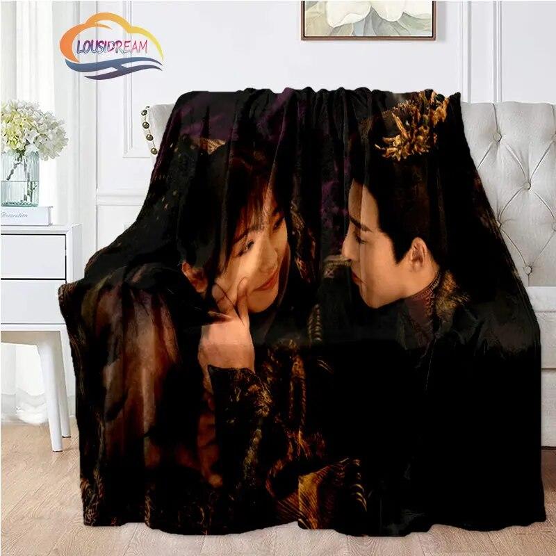 Hot Tv Love Between Fairy and Devil Blanket Cang Lan Jue Dong Fang Qing Flannel Bedroom Bedding Sofa Soft Bedspread