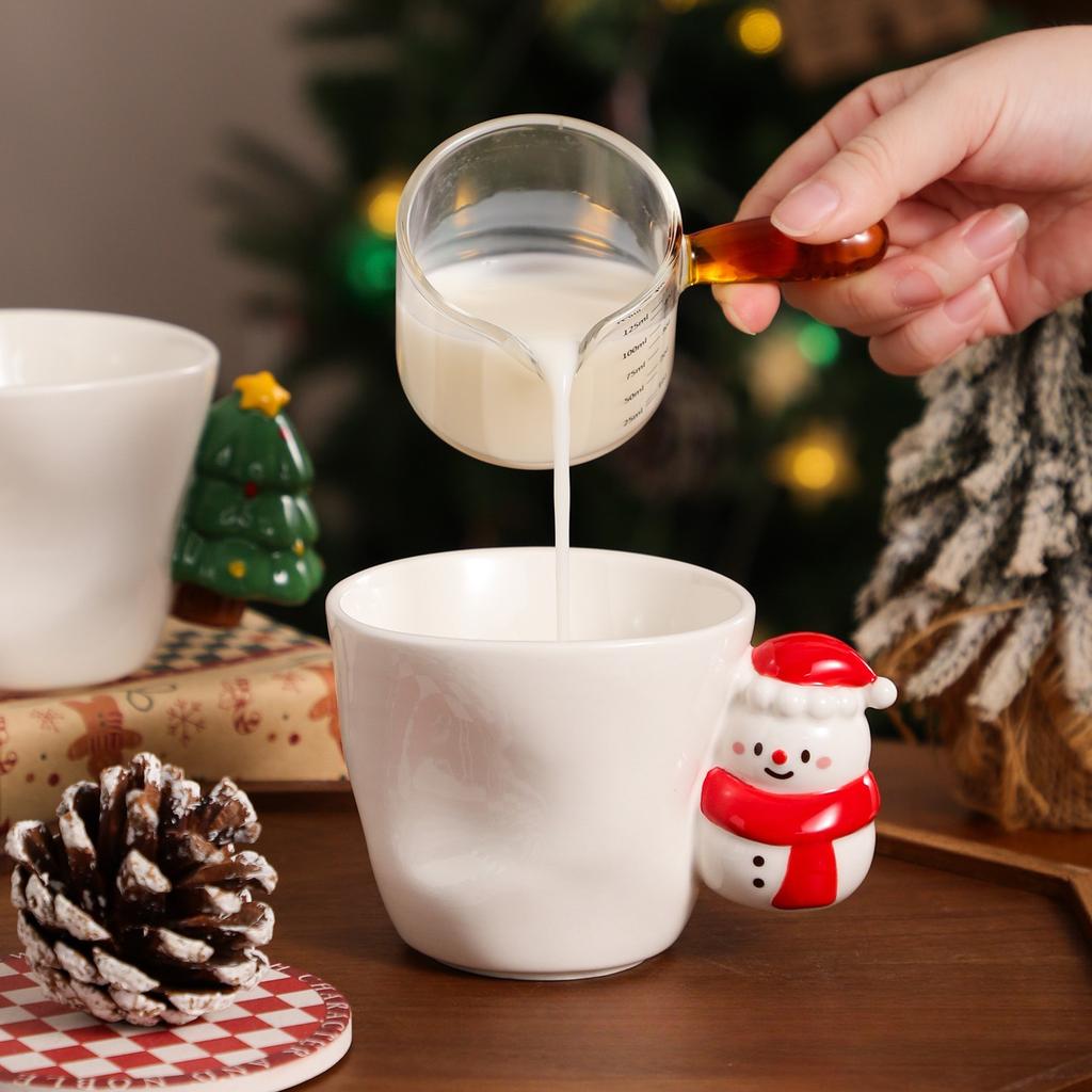 Рождественская Керамическая Кружка Большой Объем Милая Офисная Чашка Домашний Подарок на День Рождения Праздник