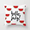 Luxury Home Decor Office Seat Cushion Cover Creative Cartoon Watermelon Banana Print Fashion Pillow Cover