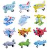 12PCS Wooden Children Mini Plane Toy Premium Airplane Toy Lovely Airplane Toy
