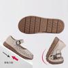 Fashion New Natural Leather Sandals Women's Hollow Out Flats Shoes Woman Luxury Mary Jane Sandal Female Strap Loafer Lady Shallow Flats