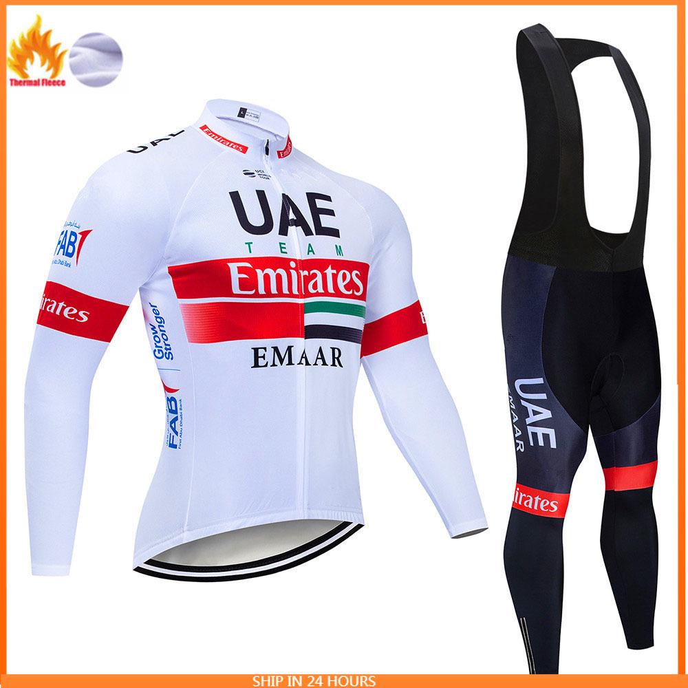 Fleece Men's New Cycling Jersey Winter Cycling Sets Warm Long-sleeved Suit Soad Bike Bicycle Overalls Riding Suit