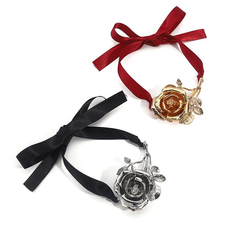 Винтажная Преувеличенная Металлическая Брошь в виде Цветка Розы Большая Для Женщин Европа и Америка Личность Вечеринка Ювелирные Аксессуары