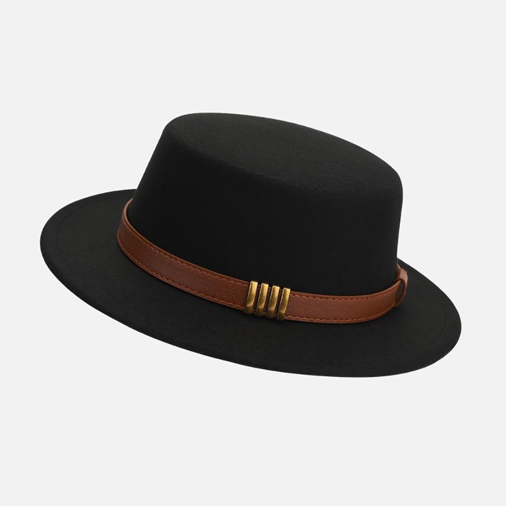 Warm Formal Hat Belt Ornament Opper Hat Trendy Bucket Hat Autumn and Winter