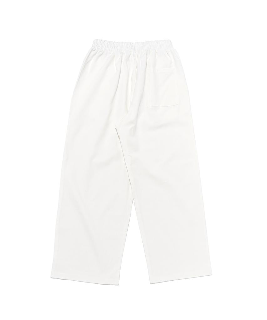 ANALOG MOOD Cotton Pintuck Wide Pants (White)