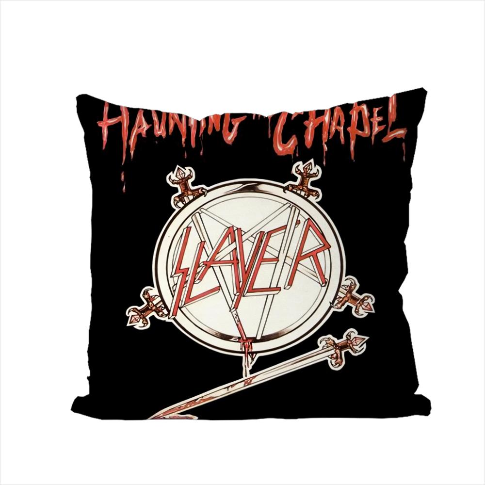 Band SSlayer Pillow Case For Car Sofa Decorative Home Doublesided Print Plush Square Throw Pillow Cushion Cover