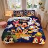 3pcs Disney Classic Characters Quilt Cover Set (1 Quilt Cover + 2 Pillowcases Without Pillow Core), High-Definition Printing for Home and Do