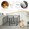 6 Panel Heavy Duty Portable Pet Playpen Dog Exercise Cat Fence Crate Cage Kennel with Door Puppy Rabbits Play Pen,Outdoor/Indoor