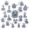 Path Gaming TRPG Miniature Set of 28mm Scale Adventurers and Path 20 Kit, 20, Unpainted, Monsters, D&D Compatible,