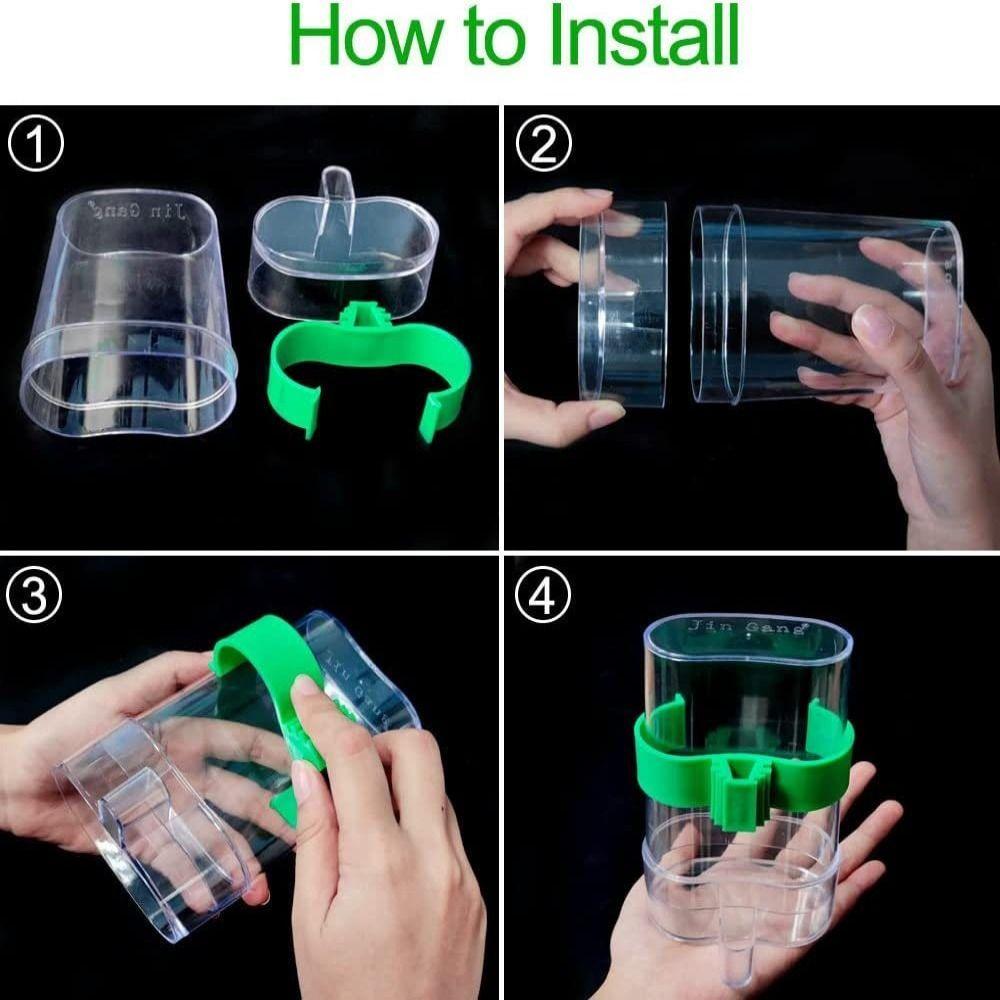 Plastic Bird Automatic Drinker Automati Parrots Feeder Waterer Bird Water Dispenser  Parrots