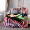 1Pc Princess Mulan'S Adventure Flannel Blanket, Soft And Comfortable, Casual Warm, Camping Travel, Christmas, Halloween Xmas Gift Y1130
