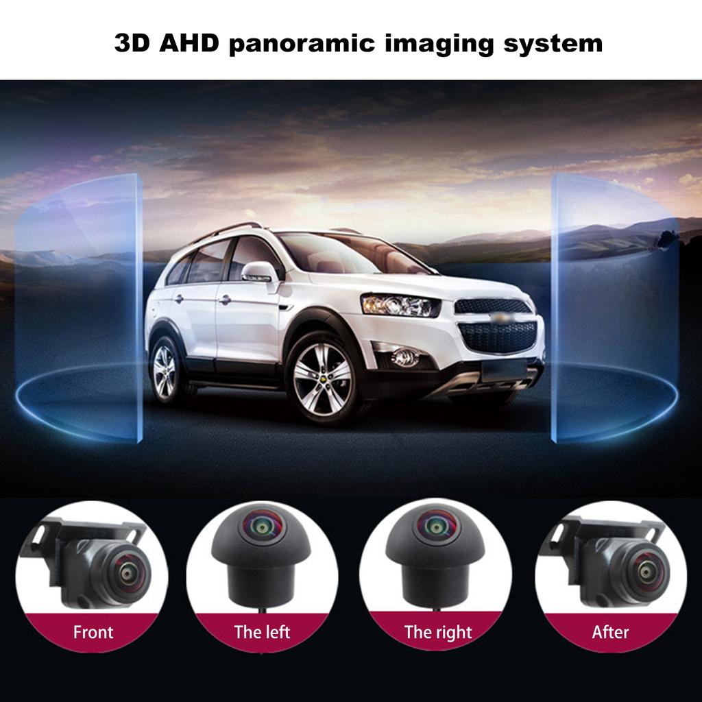 360 Камера автомобиля Панорамный объемный обзор 1080P AHD Правый + левый + передний + задний вид Камера Система Android Авто Радио Ночное видение