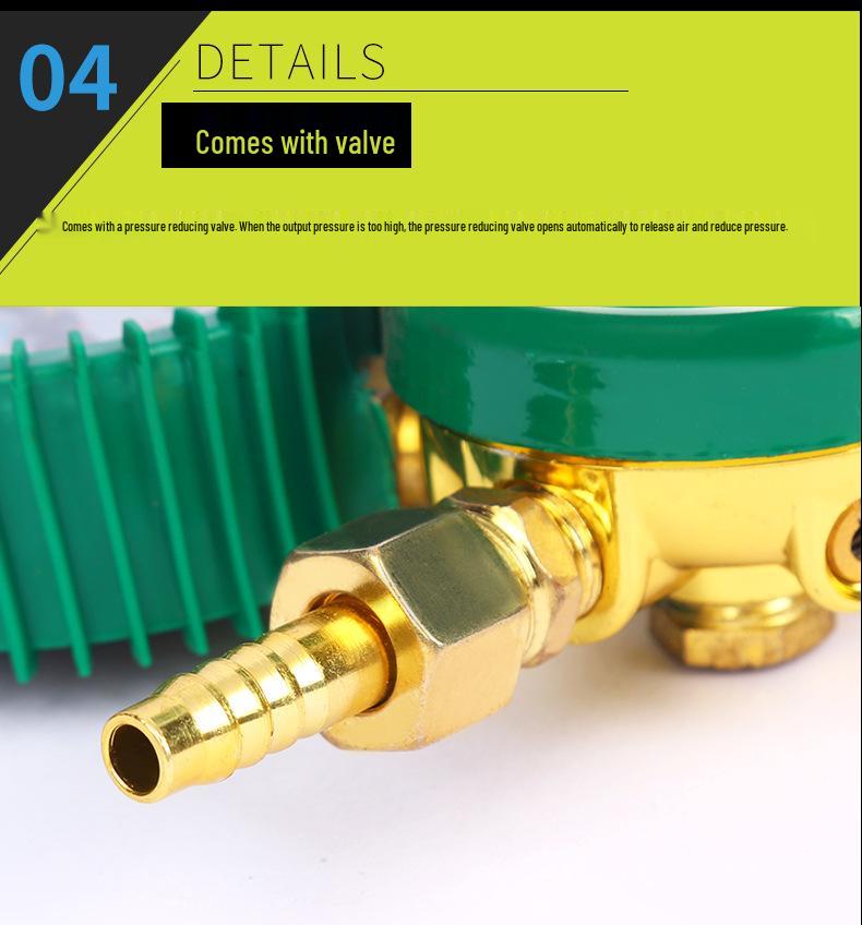 Редуктор давления для кислорода, ацетилена, пропана, аргона, CO2 с манометром в защитном кожухе