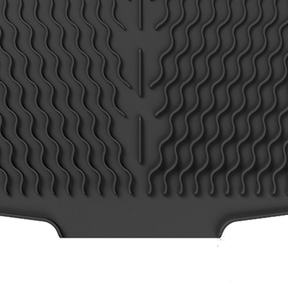 Silicone Dish Drying Mat Built-in Drain Kitchen Counter Pad Durable Drain Pad Kitchen Countertop