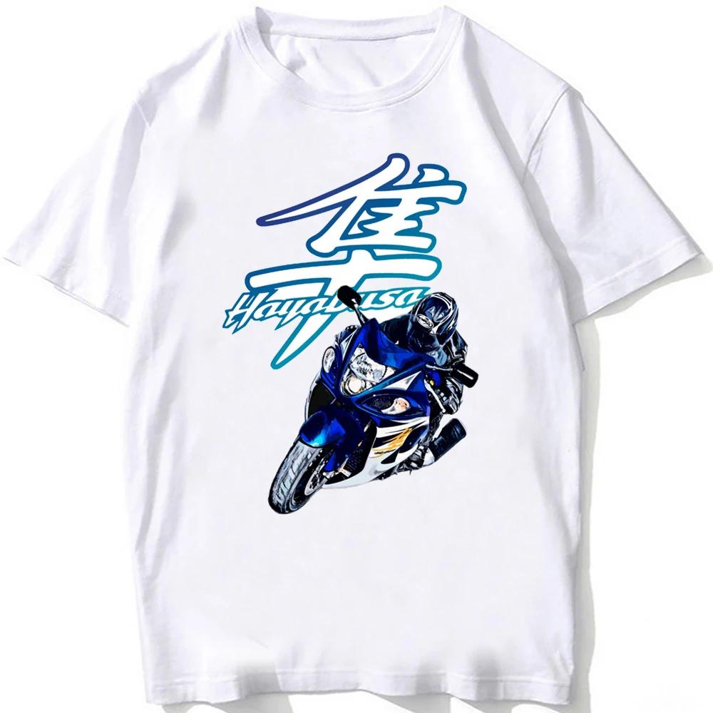 Футболка для езды на мотоцикле Gsxr 1300 Hayabusa Adventure, летняя, мужская, с коротким рукавом, белая, повседневная, хип-хоп, спортивная, крутая, для парней