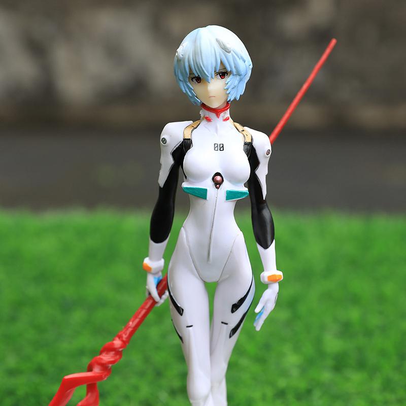 22cm NEON GENESIS EVANGELION Figures Ayanami Rei Action Figure Cake Decorations PVC Model Anime Asuka Makinami Collection Toys