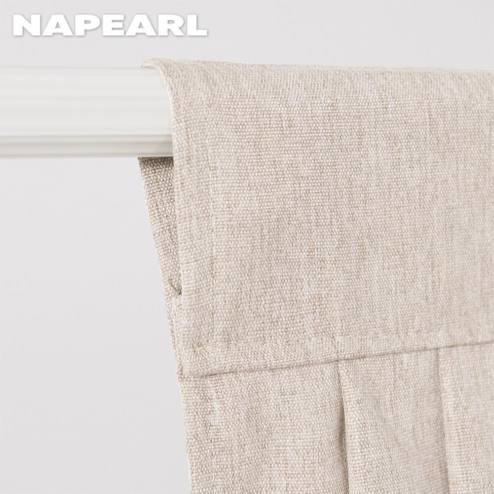 1 шт. NAPEARL, модная и роскошная однотонная занавеска с окантовкой из бисера для гостиной, окна, балдахин для спальни