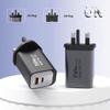 Быстрое дорожное зарядное устройство PD25W с несколькими портами для мобильных устройств
