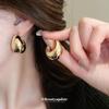 Женские серьги-капли из металла с перекрестными краями в форме буквы C — стиль ниши, универсальность, мода, легкая роскошь, ощущение высокого класса